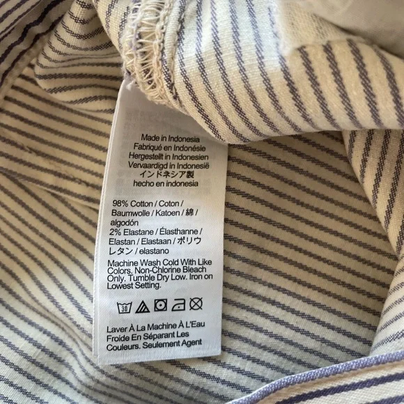 NWT Madewell The Emmett Short: Welt Pocket Edition Smoky Grape Stripe Size 24 - Picture 7 of 11